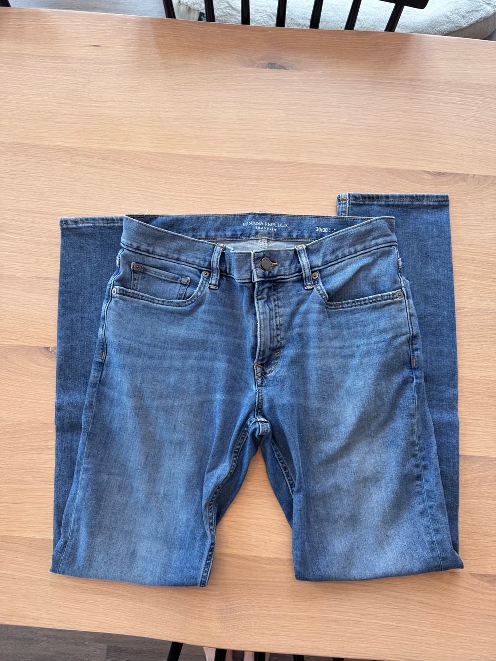 Banana Republic Men’s Slim Straight Jeans - Medium Blue Wash